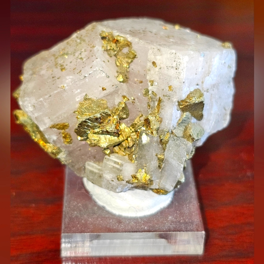 Gem Dolomite with Iridescent Chalcopyrite